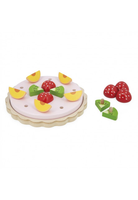 Hračka pre deti Drevená ovocná torta Twist