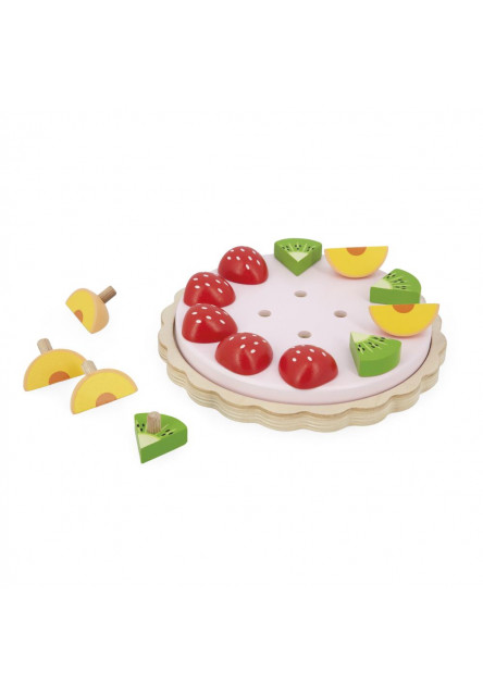 Hračka pre deti Drevená ovocná torta Twist