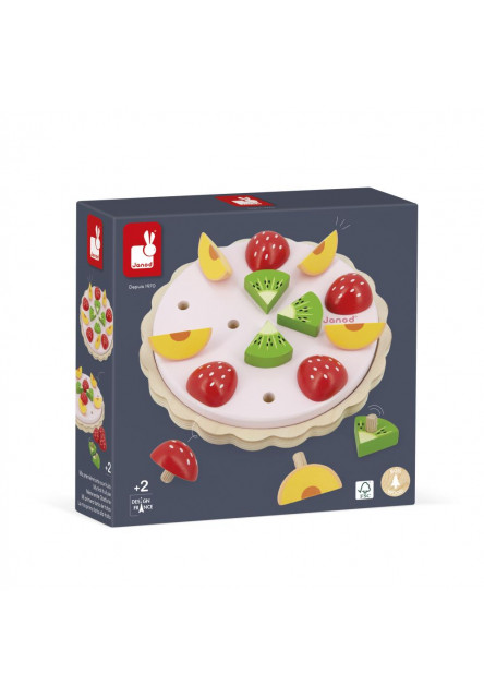 Hračka pre deti Drevená ovocná torta Twist