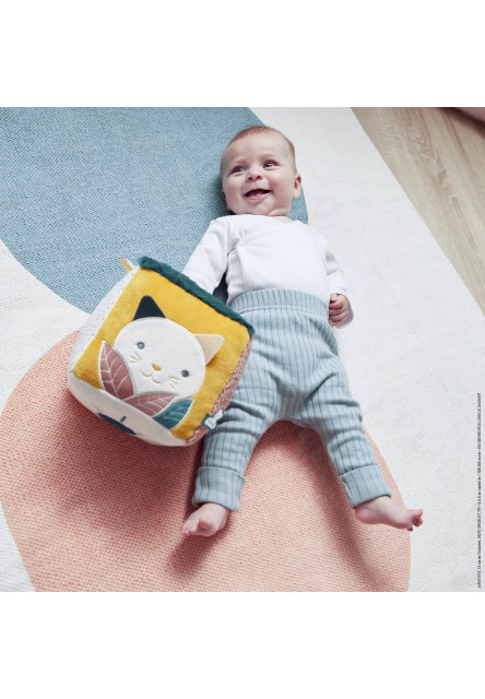 Senzorická kocka s aktivitami pre bábätko Stimuli