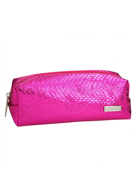 Kozmetická taška - tmavo ružová s hadím vzorom Top Model
