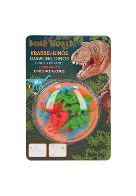 Plaziaci sa dinosauri, 18 ks, farba zelená, modrá, červená