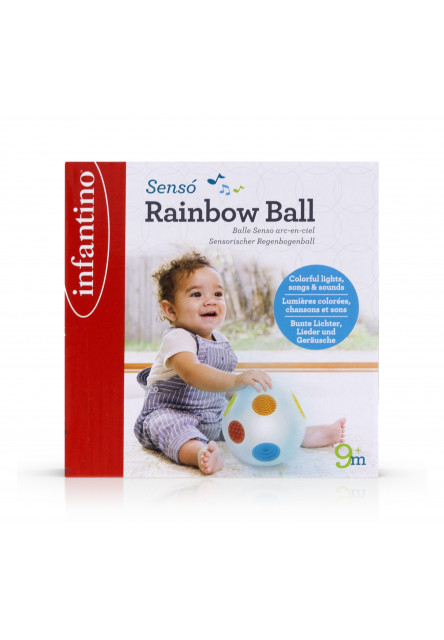 Hudobná a svietiaca loptička Rainbow Ball