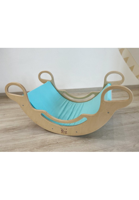 Poťah na Montessori hojdačku 6in1 smile s elastanom farba: sivá