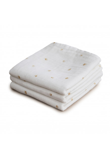 mušelínové plienky z organickej bavlny 3ks (Flowers)