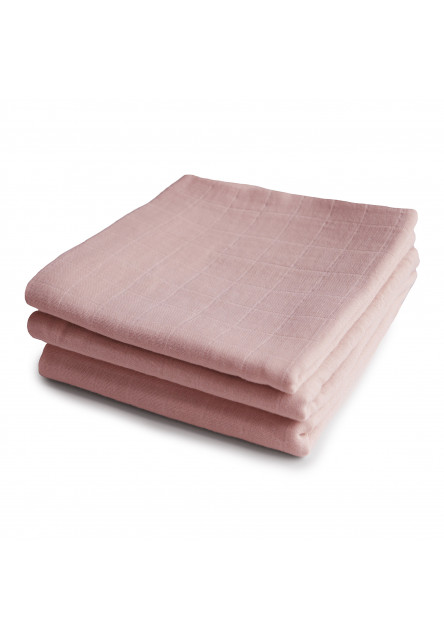 Trojbalenie mušelínových plienok mushie - blush