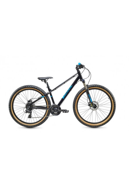 Bicykel SCOOL Detský bicykel Xroc Plus 27,5 - 24S RH40 čierna/modrá (od 150 cm)