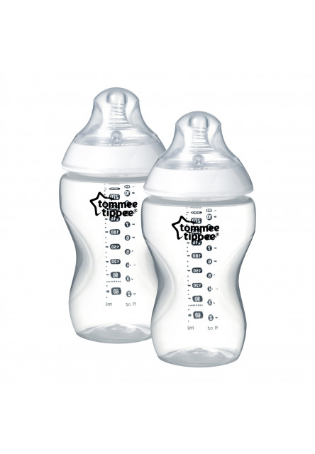 Dojčenská fľaša C2N, 2ks 340ml, 3m+ Tommee Tippee