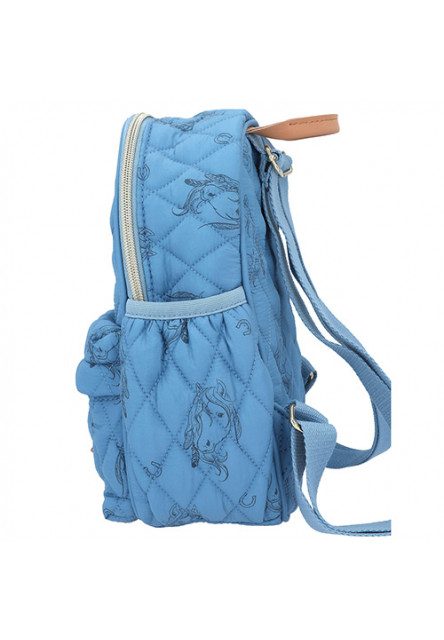 Mini batôžtek - modrý s prešívaním a potlačou