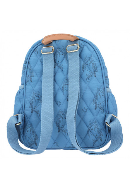 Mini batôžtek - modrý s prešívaním a potlačou