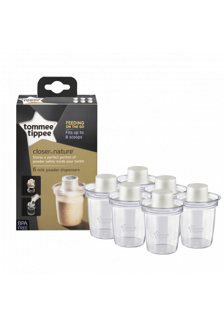 Dávkovač na sušené mlieko C2N, 6ks. Tommee Tippee