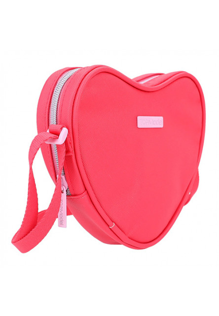 Mini kabelka v tvare srdca - červená