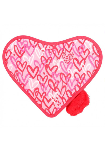 Peračník v tvare srdca, ružový so vzorom sŕdc a flitrami, Fergie + Candy