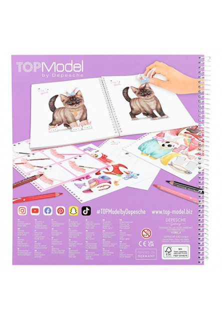 Omalovánka | Create Your Kitty so samolepkami