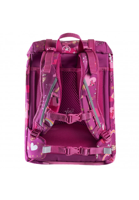 Ergonomická školská taška 22L Retro Ballerina Dark Pink