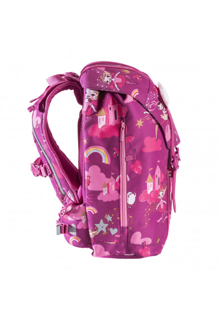 Ergonomická školská taška 22L Retro Ballerina Dark Pink