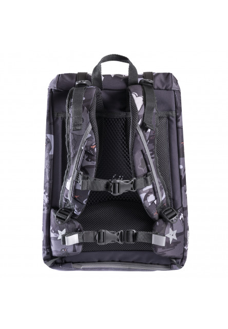 Ergonomická školská taška 22L Dinosaur black