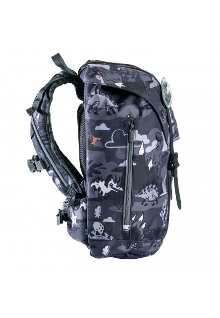 Ergonomická školská taška 22L Dinosaur black