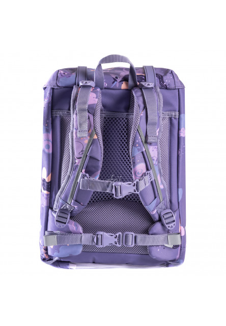 Ergonomická školská taška 22L Retro Unicorn Purple