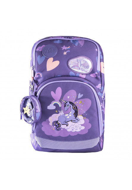 Ergonomická školská taška Expand 20-25L - Unicorn Purple Frii of Norway