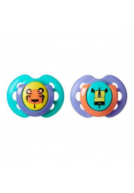 Cumlík CTN silikón Fun 2ks 0-6m Tommee Tippee