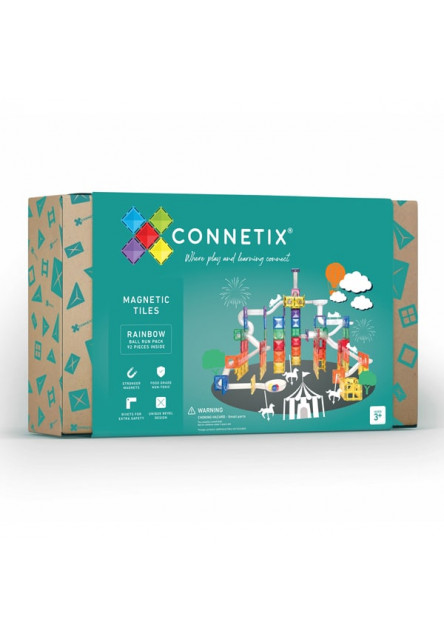 Magnetická stavebnica - Rainbow Ball Run Connetix