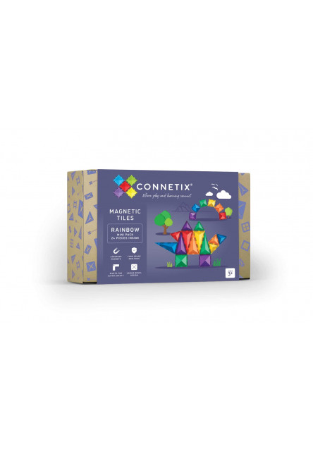 Magnetická stavebnica - Rainbow Mini Pack 24 ks Connetix
