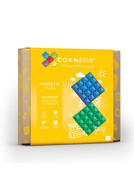 Magnetická stavebnica - Sada 2 magnetických podložiek Connetix