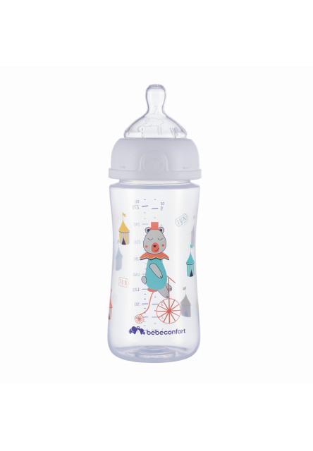 Dojčenská fľaša Emotion 270ml 0-12m White Bebeconfort