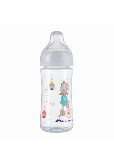 Dojčenská fľaša Emotion 270ml 0-12m White