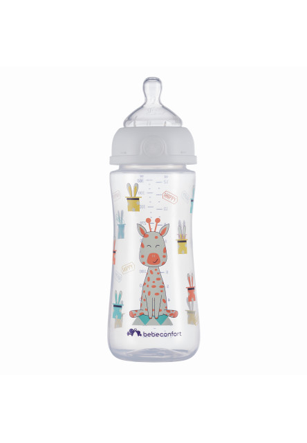 Dojčenská fľaša Emotion 360ml 6m+ White