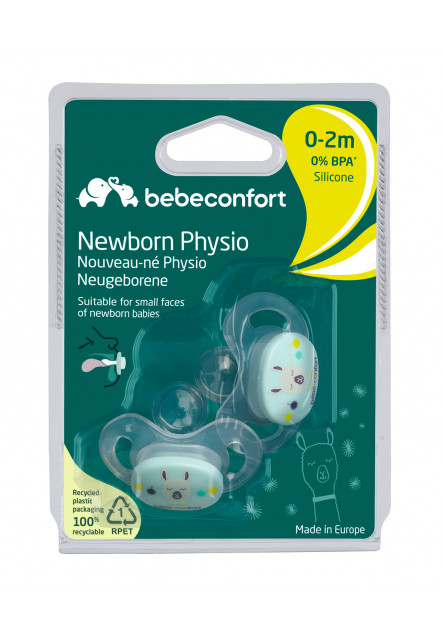 Cumlík silikónový Newborn Physio 0-2m Bolivia Blue