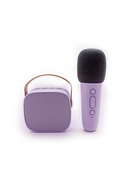 Bluetooth Karaoke set Mikrofón a Reproduktor Purple