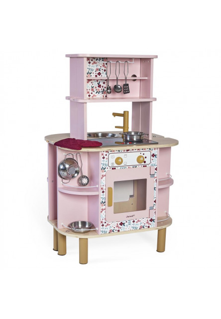 Detská drevená kuchynka Twist obojstranná s práčkou