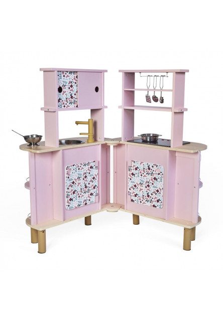 Detská drevená kuchynka Twist obojstranná s práčkou