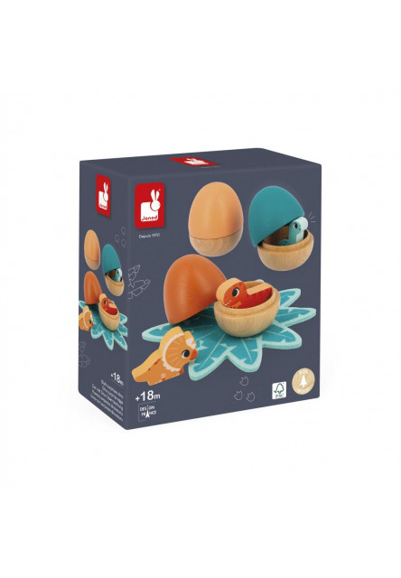 Drevená hračka Dinosaurie vajíčka s prekvapením Dino 3 ks
