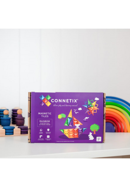 Magnetická stavebnica - Rainbow Starter Pack 60 pc