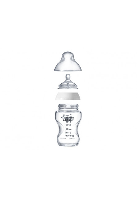 Dojčenská fľaša C2N 250ml sklenená, 0m +