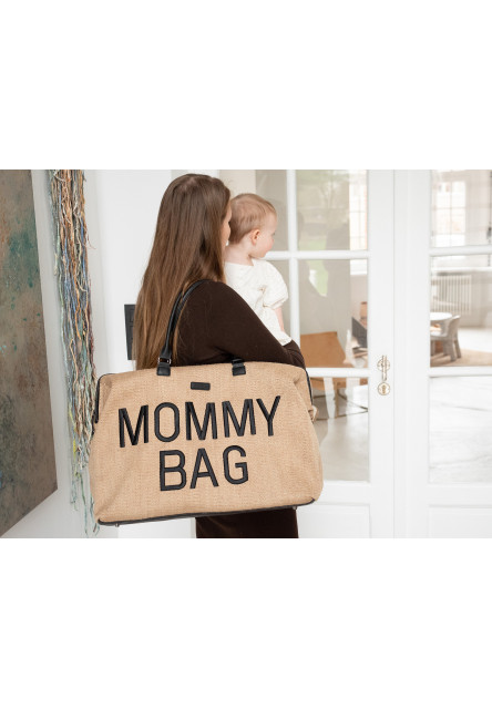 Prebaľovacia taška Mommy Bag Raffia Look