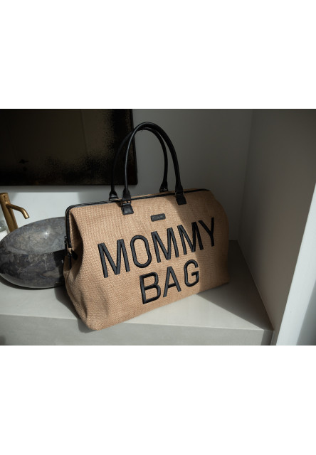 Prebaľovacia taška Mommy Bag Raffia Look