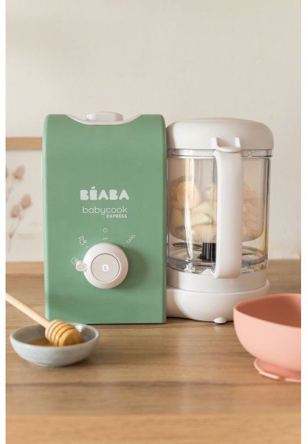 Parný varič + mixér BABYCOOK Express Sage Green