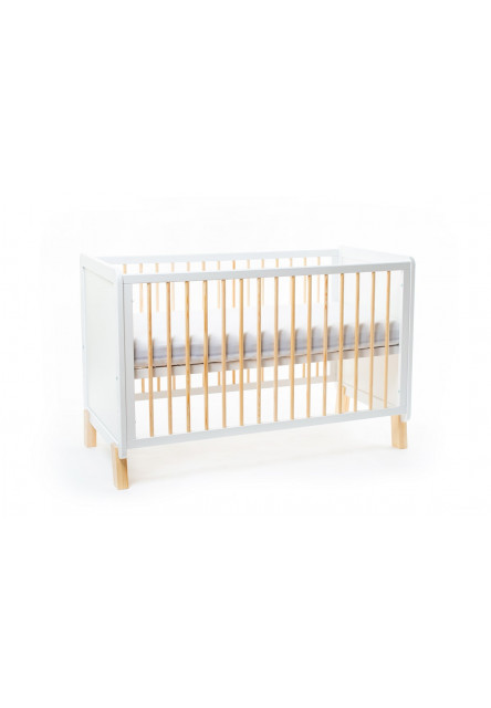 Postieľka Niko 120 x 60 cm White/Natural