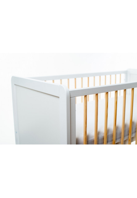 Postieľka Niko 120 x 60 cm White/Natural