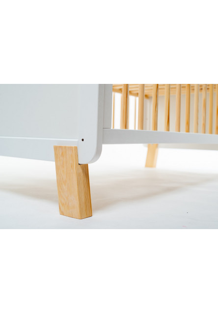 Postieľka Niko 120 x 60 cm White/Natural