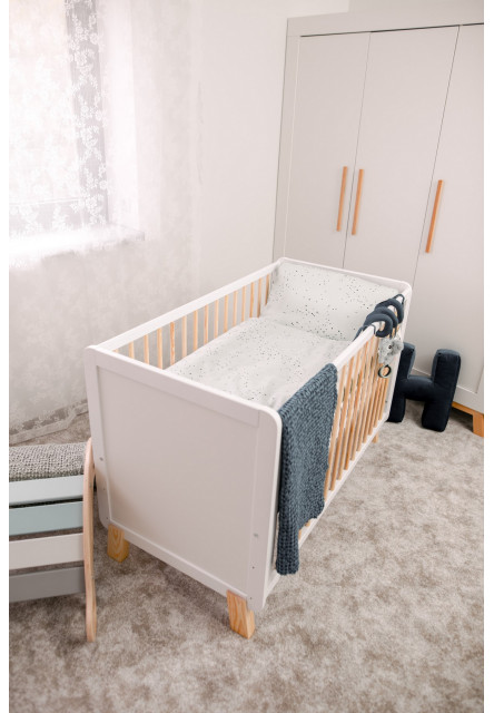 Postieľka Niko 120 x 60 cm White/Natural