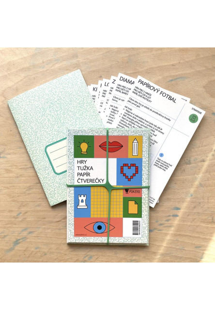 Poketo HRY – CERUZKA – PAPIER – ŠTVORČEKY