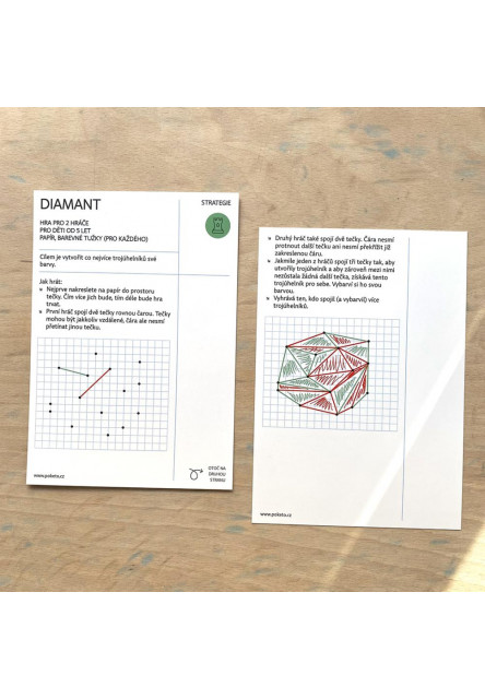 Poketo HRY – CERUZKA – PAPIER – ŠTVORČEKY