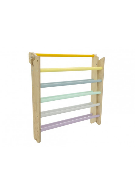 Montessori Piklerovej trojuholník light + doska 2v1 variant: natur okraje, modré priečky