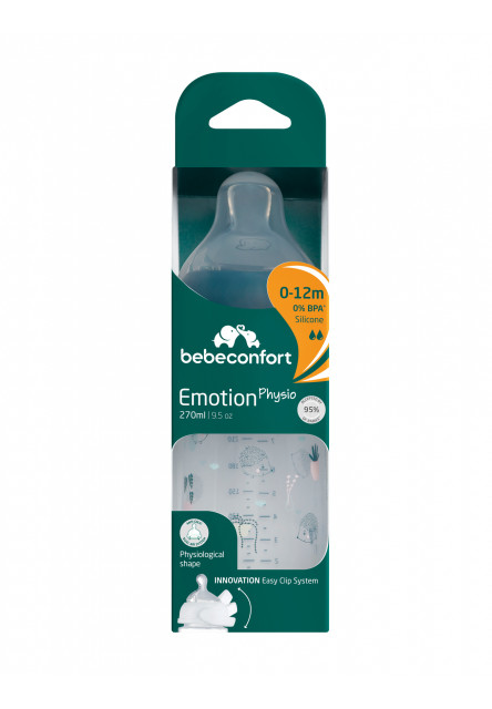 Dojčenská fľaša Emotion Physio 270ml 0-12m + Blue