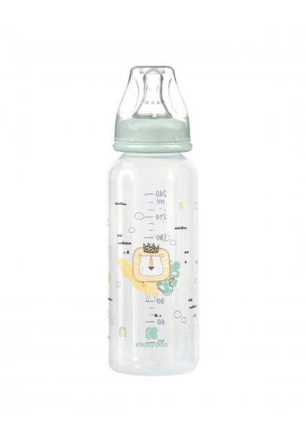 Dojčenská fľaša 240ml 3m+ Savanna Mint KikkaBoo